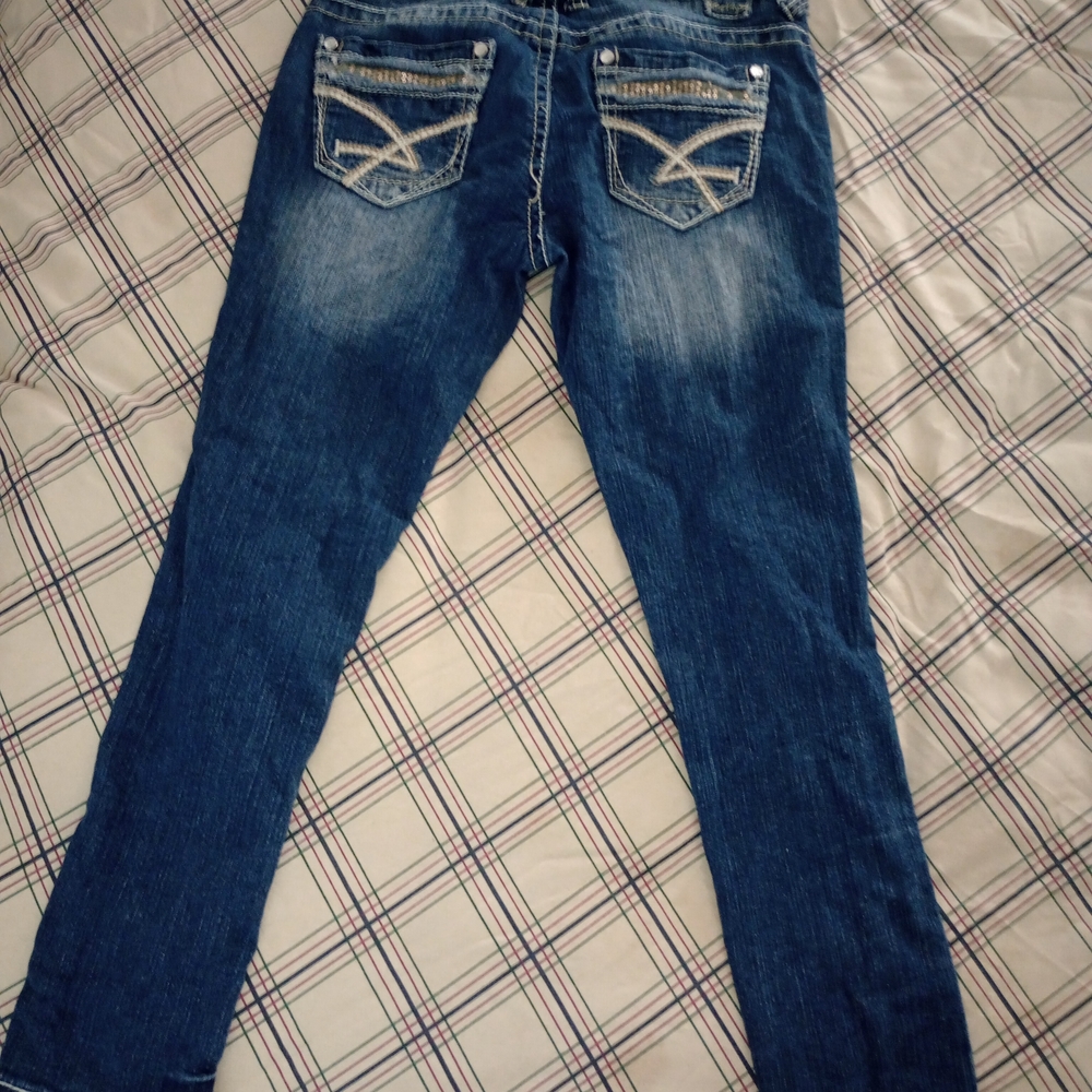 Amethyst Jeans Straight Leg in Deep Blue